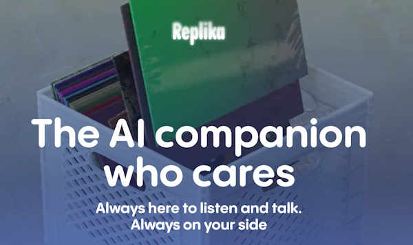 Replika AI cares website